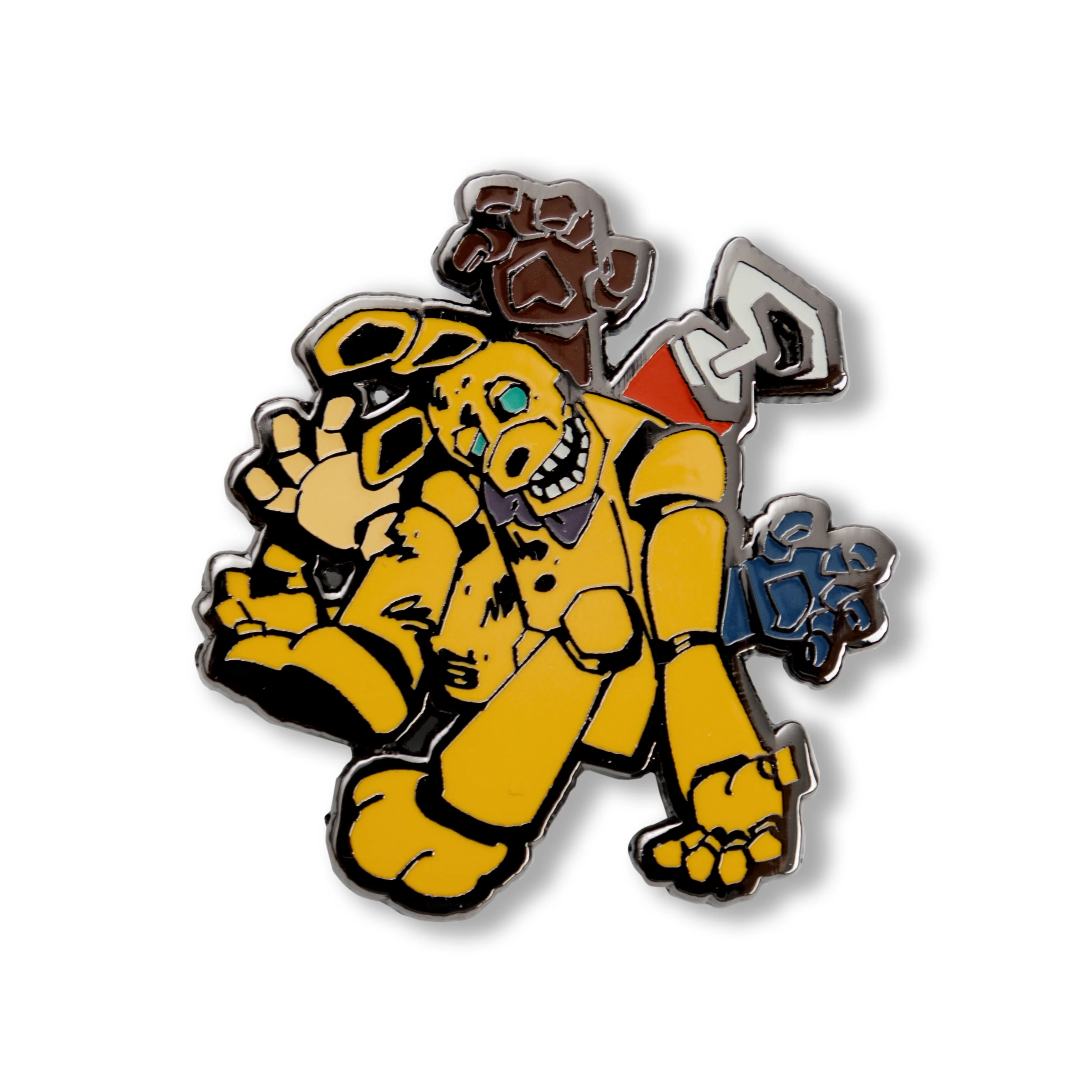 Yellow Rabbit Enamel Pin - Glows in the Dark! - Image 3