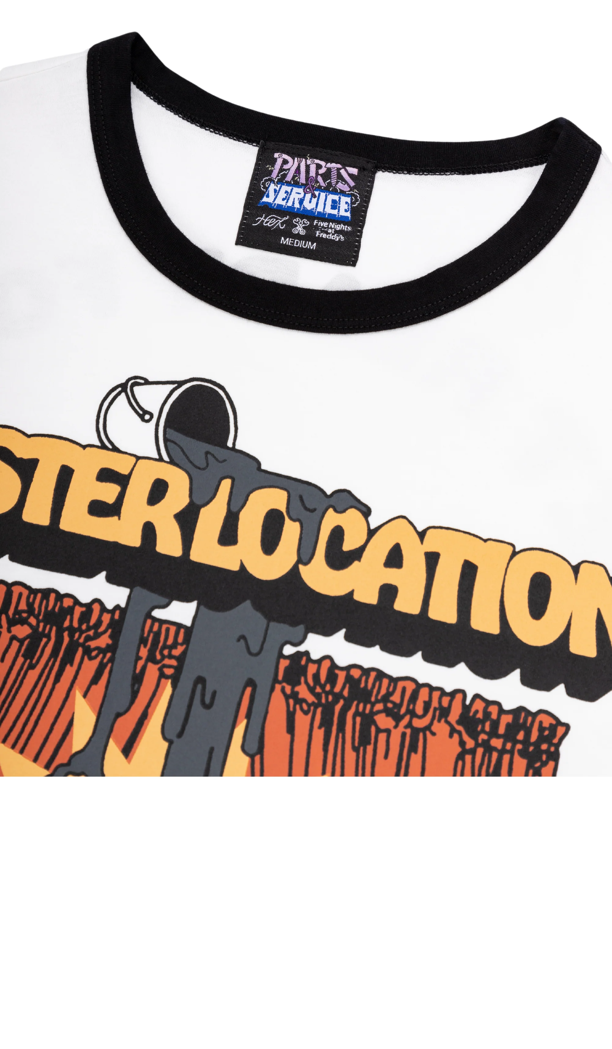 Sister Location Ringer Tee - White - Image 3
